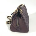 thumbnail image 4 of Pre-Owned CHANEL CC logo Coco mark chocolate bar double chain bag shoulder jersey... (Fair), 4 of 17