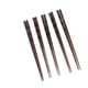 thumbnail image 5 of 5 pares de palillos chinos redondos reutilizables de madera de hierro negro de 23 cm/9,1 pulgadas de largo para vajilla clásica de estilo japonés., 5 of 14
