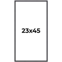 23x45 Rustic Brown Real Wood Picture Frame Width 0.75 inches | Interior Frame Depth 0.5 inches |