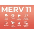 thumbnail image 3 of 20x24x4 MERV 11 Pleated AC Furnace Air Filters. 4 Pack. Made in USA., 3 of 4