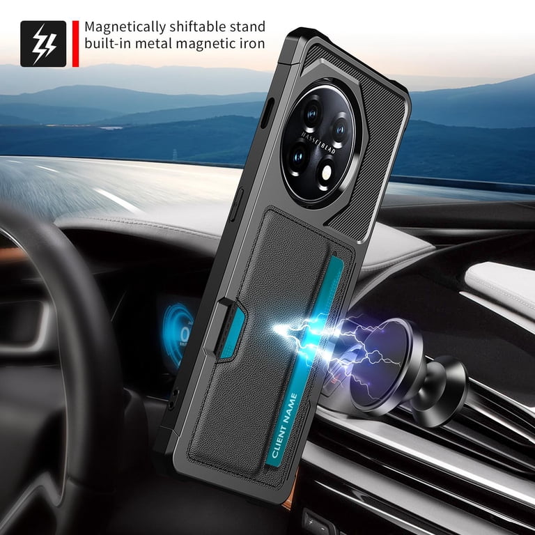 Fertuo Cover Portafoglio Oneplus 11 5G Con Mandala Blu - Custodia A Libro In Pelle Con Porta Carte E Supporto - 3