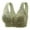 Green, variant on Bras for Women Bra Womens Front Side Buckle Lace Edge Without Steel Ring Seamless Movement Gathering Adjustable Yoga Sleep Large Bra Beige M