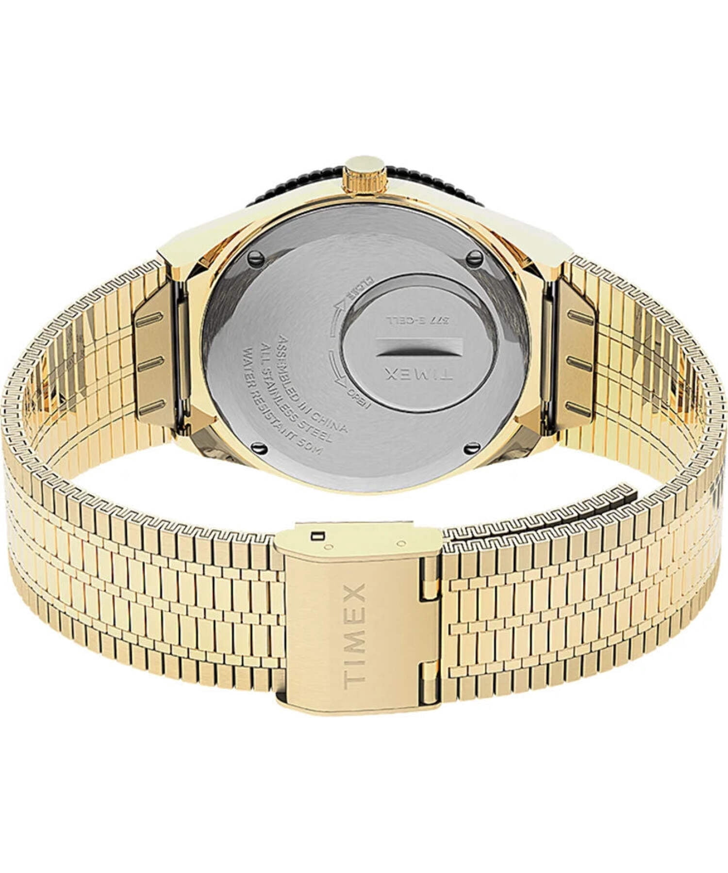 Q Timex TW2U95800 Women's Analog Watch Gold-Tone Steel Bracelet