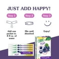 thumbnail image 4 of True Lemon Kids Groovy Grape Drink Mix Sticks, Low Sugar, No Artificial Sweeteners, 10 Count (Pack of 5), 4 of 10