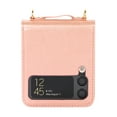 thumbnail image 4 of Nalacover for Samsung Galaxy Z Flip 3 Crossbody Wallet Case with Back Card Slot, Purse Cover with Shoulder Strap Classic PU Leather Lanyard for Women Girls, TPU Shockproof Non-Slip Case, Rosegold, 4 of 7