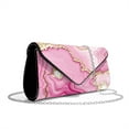 thumbnail image 2 of FOR U DESIGNS Pink Gold Marble Clutch Purses for Women Lightweight Wedding Bag Waterproof Ladies Party Handbag Crossbody Shoulder Envelope Bags, 2 of 9