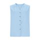 thumbnail image 3 of Eres Más Que una Camisa de Puntuación de Prueba Blusa de Botón sin Mangas de Color Sólido Casual para las Mujeres, Camisetas de Mujer Cuello en V Moda de Poliéster para el Verano, 3 of 8