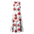 thumbnail image 6 of VBVC Women's Floral V-Neck Sleeveless Maxi Dress,Button Detail Loose Flowy Dress For Women,Ladies' Casual Patriotic Summer Sundress with Pockets,Multicolor,S-3XL, 6 of 8