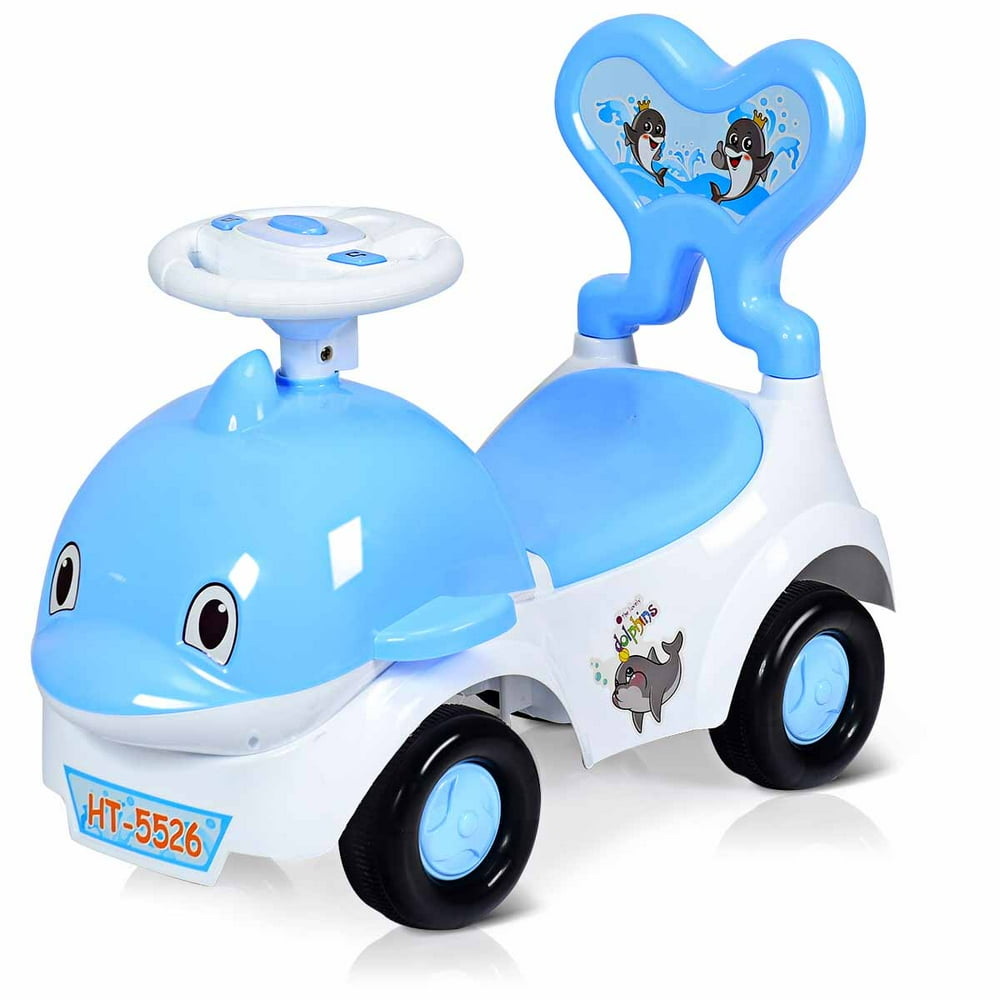 Topbuy Outdoor Toddler Ride On Toys Cute Push Car Handle Stroller - Walmart.com - Walmart.com