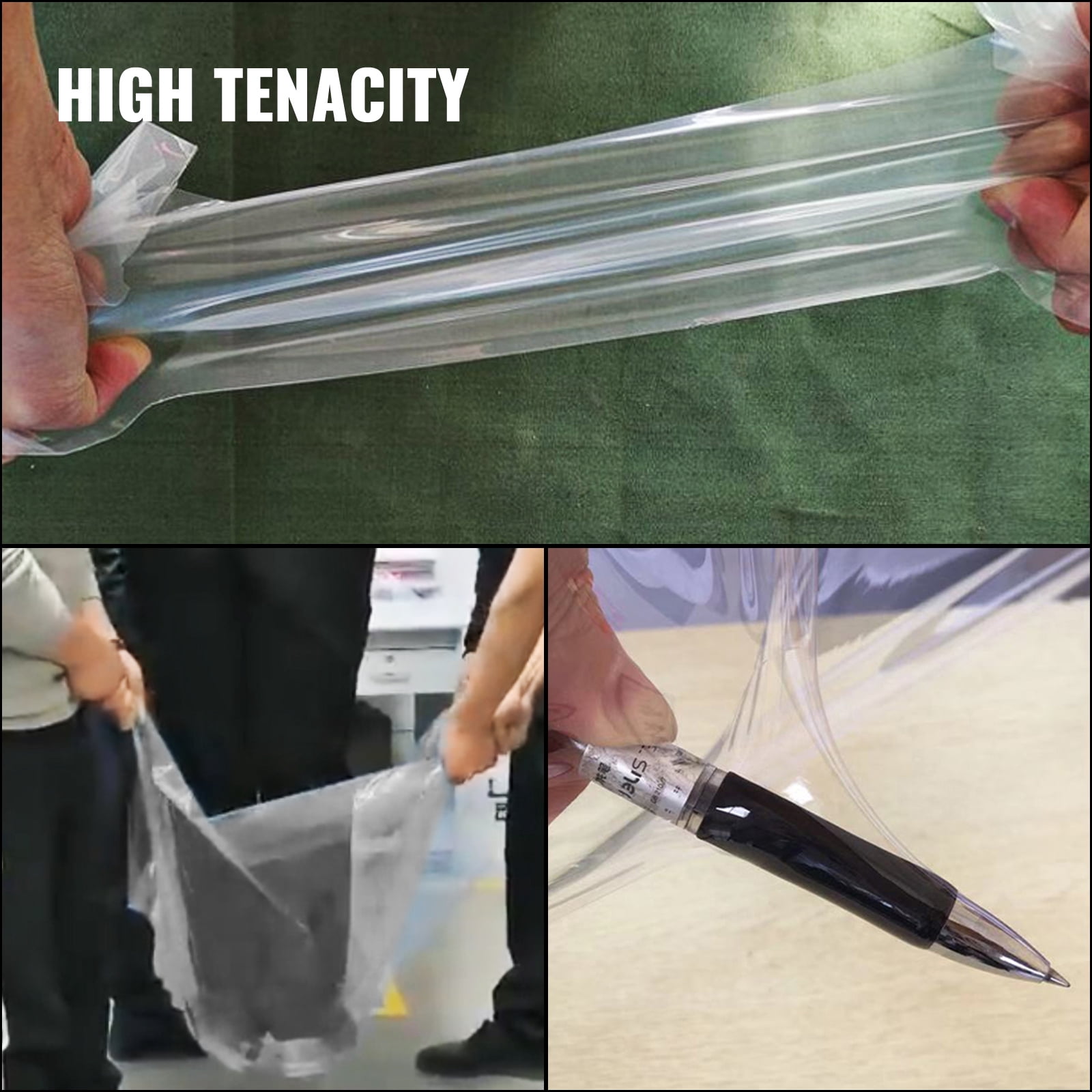 KFFKFF Greenhouse Film 16 x 25 Feet, Greenhouse Polyethylene Film 6 Mil Thick, Greenhouse Plastic Clear Plastic Film UV Resistant, Polyethylene Film for Warmth, Superior Strength and Toughness