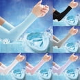 thumbnail image 4 of Women Sleeve Sun Protection Outdoor Sport Cycling Running Ice Silk Cover Cuff, 4 of 6