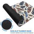 thumbnail image 6 of Long Mouse Pads for Desk,Blue and Brown Feather Pattern Desk Mats on Top Of Desks, Desk Mouse Pad Extra Large with 3mm Non-Slip Base and Stitched Edge for Gaming,Office,Work,Home 47.3"x23.6", 6 of 6