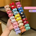 thumbnail image 4 of 30 colored random bow fabric hair clips suitable for daily use as hair accessories, 4 of 9