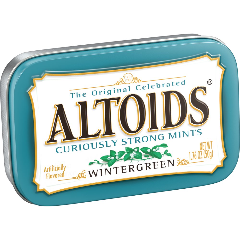 Altoids Classic Wintergreen Breath Mints, 1.76 Ounce Tin