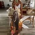 thumbnail image 3 of Colorful Elephant Flower Design Sleeveless Dress Woman Fashion Long Dresses Women's Summer Suit Dress 2025, 3 of 7