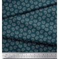 thumbnail image 2 of Soimoi Rayon Crepe Fabric Artistic Paisley Print Sewing Fabric Yard 46 Inch Wide, 2 of 3
