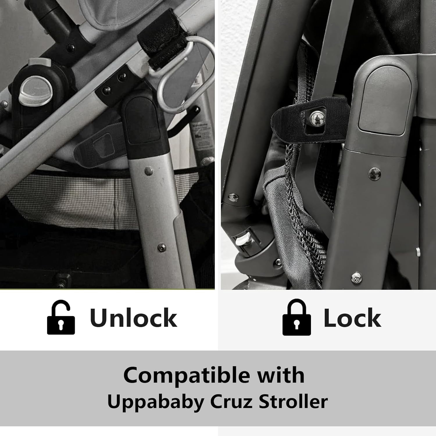 3 Pack Compatible with Uppababy Cruz Stroller Replacement Folding Latch | Stroller Latch Repair Part | Easy to Install