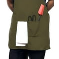 thumbnail image 6 of ThisWear Grilling Accessories Everything Tastes Better Off Pops Grill Two Pocket Apron Military Green, 6 of 7