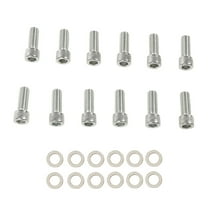 PIT66 Chevy Intake Manifold Bolts Stainless Steel Kit, Fit for 1955-1986 265, 283, 302, 305, 327, 350, and 400 SB Chevy Engines