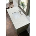 thumbnail image 3 of James Martin Vanities 48" Single Vanity, Silver Oak, w/ 3 CM Eternal Jasmine Pearl Quartz Top, 3 of 7