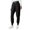 5# Black, variant on Elastic Bottom Joggings Womens Scrub Pants Skinny Leg Cuffed Stylish Comfortable Scrubs Jogger Black S 26"