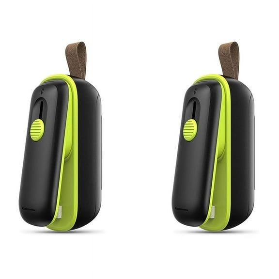 2X Bag Sealer Mini, 2 in 1 Bag Sealer Heat Sealer with Cutter, Portable Handheld Bag Resealer Machine