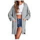 thumbnail image 2 of Ichuanyi Liquidación de color sólido para mujeres Capucha de bolsillo de color sólido Cardigan de manga de manga de linterna ICHUANYI WER202308243668, 2 of 5