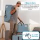 thumbnail image 2 of 10 Pack Moving Bags w/Backpack Straps, Heavy Duty, Moving Boxes Alternative, Packing Supplies, Large Storage Totes for Dorm Room Essentials with Zipper for Clothes (Clear, 10 Pack), 2 of 5