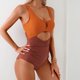 thumbnail image 4 of WILLBEST Traje de Baño Curvy Traje de Baño Sexy con Bloques de Color para Mujer, 4 of 6