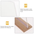 thumbnail image 3 of Acrylic Sign Holder Price Menu Holder Display Stand Desktop Menu Rack with Base, 3 of 8