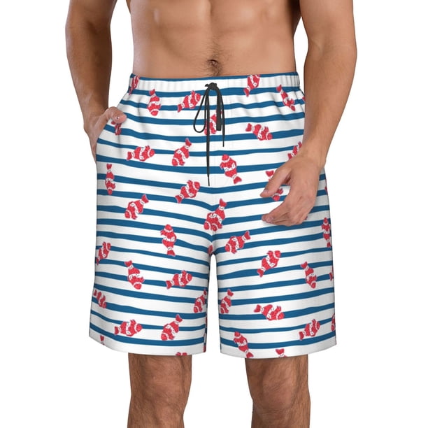 Fotbe Clown Fish Trajes de Baño Estampados para Hombre, Shorts de Verano de Secado Rápido, Ropa de Playa, Bañadores-3X-Large