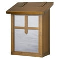 thumbnail image 1 of Americas Finest Lighting AF-3051-WB-WW Arrow Verical Mailbox, Wispy White - Warm Brass, 1 of 1