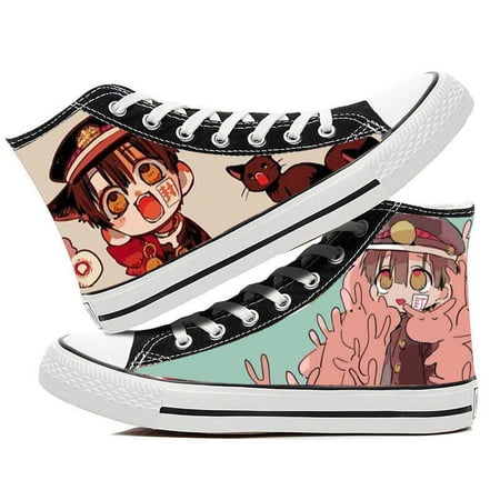 

Men and Women Unisex Anime Toilet-bound Hanako-kun High Top Canvas Sneakers Classic Toilet-bound Hanako-kun Luffy Canvas Shoes Casual Shoes for Walking