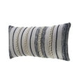 thumbnail image 4 of Ox Bay Tessa 14" x 28" White/Navy Striped Adult Decorative Lumbar Throw Pillow, 4 of 7