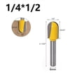 thumbnail image 1 of MYG Long Blade Round Nose Wood Router Bit Long Reach Core Box Cutter 6.35mm Shank, 1 of 7