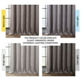 thumbnail image 3 of TiaGOC Faux Linen Room Darkening Curtains - 108 Inches Long Luxury Linen Curtains for Bedroom & Living Room (1 Panel), 50W X 108L, Mink, 3 of 9