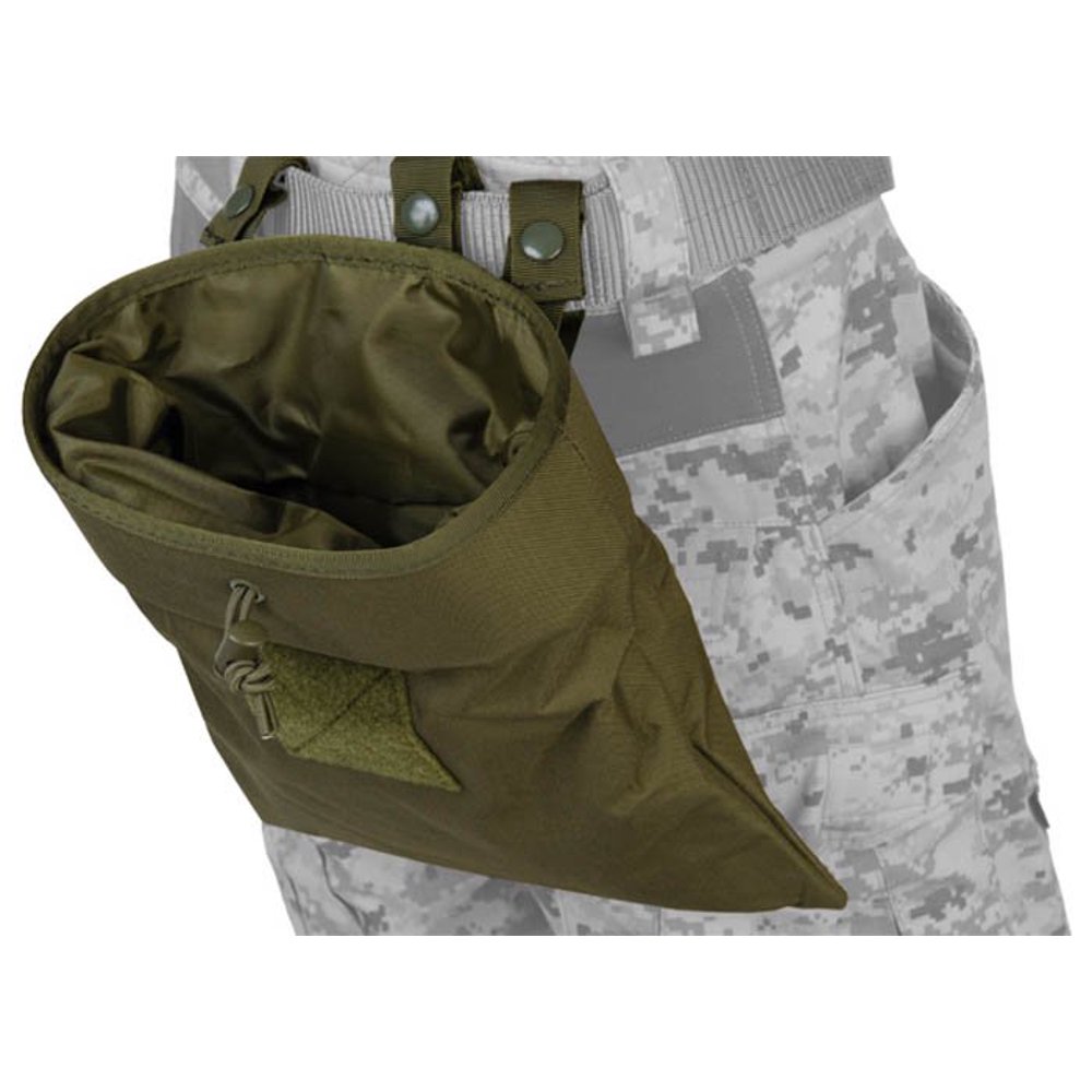 Lancer Tactical Large Foldable Dump Pouch ( OD Green ) Size 11.25" x 11.25"