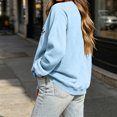 thumbnail image 6 of Bow Knot Crewneck Sweatshirt For Women Fall Fleece Lined Long Sleeve Cute Casual Loose Pullover Tops, S-XXL, 6 of 6
