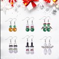 thumbnail image 3 of BUZIFU BUZIFU 1 Set Christmas Earring Making Kits Crystal Bead Jewelry Making Supplies Glass Christmas Drop Dangle Earrings for DIY Snowman Earrings, Angel Earrings and Other Christmas Theme Earrings, 3 of 7