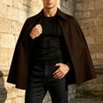 thumbnail image 3 of Men's Classic Vampire Cape Costume Gothic Victorian Cloak with Pointed Collar Vintage Magician Dracula Outfit for Halloween Cosplay Themed Dress Up, 3 of 9