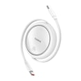 thumbnail image 1 of Cable USB C 100W Baseus Free2Draw Mini Retráctil 1m Blanco, 1 of 7