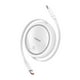 thumbnail image 1 of Cable USB C 100W Baseus Free2Draw Mini Retráctil 1m Blanco, 1 of 7