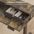 thumbnail image 5 of L Shaped Standing Desk with 4 Drawers, Adjustable Electric Corner Table for Home Office Game Studio, 5 of 8
