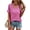 Rose, variant on Womens Summer V Neck T Shirts 2026 Casual Short Sleeve Flowy Tops Cute Loose Fit Basic Tees Shirts Rose L