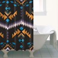 thumbnail image 4 of Boho Multicolor Geometric Ethnic Pattern Shower Curtain 36"x72" ,Bathroom Decorative Shower Curtains Set with 12 Hooks,Modern Waterproof Washable Shower Curtain, 4 of 6