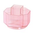 thumbnail image 2 of Desktop 360 degree Rotating Cosmetic Storage Box Makeup Holder for Vanity Bathroom Pink, 2 of 8