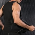 thumbnail image 3 of Ocealan Men's Tank Swimsuit Top Athletic Vest Rash Guard Shirt Solid Color Sleeveless Workout Playwear Black L, 3 of 4