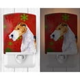thumbnail image 2 of Caroline's Treasures SS4685CNL Fox Terrier Red and Green Snowflakes Holiday Christmas Ceramic Night Light, 6x4x3",, 2 of 2