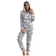 thumbnail image 1 of Mono de invierno ajustado para mujer, traje de una pieza de felpa para adulto, pijama cómodo para mujer Fridja  nalpqowj49624, 1 of 1