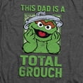 thumbnail image 2 of Sesame Street Father's Day Total Grouch Dad Unisex Adult Heather T Shirt, Charcoal Heather, Large, 2 of 4